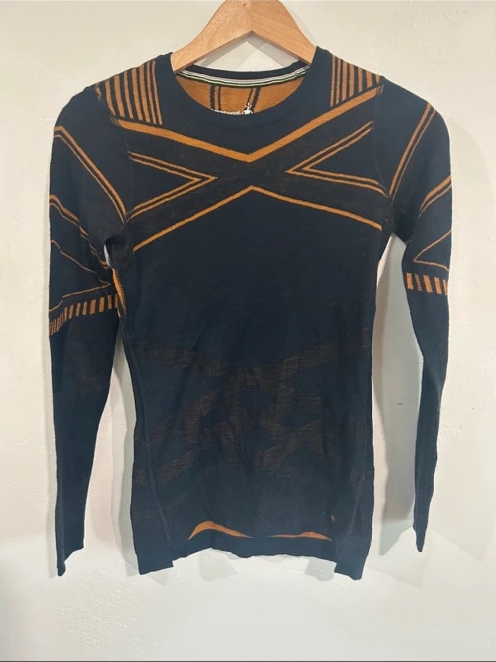 Smartwool Navy Long-Sleeve Base Layer Top